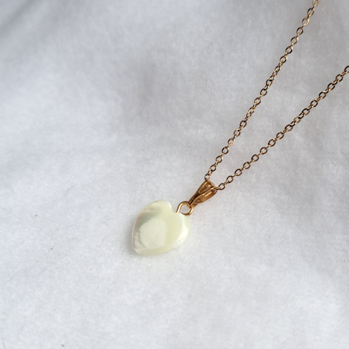 Shell Heart Necklace: Dainty Gold Chain, Freshwater Pearl Pendant, Mothers Day Gift for Her