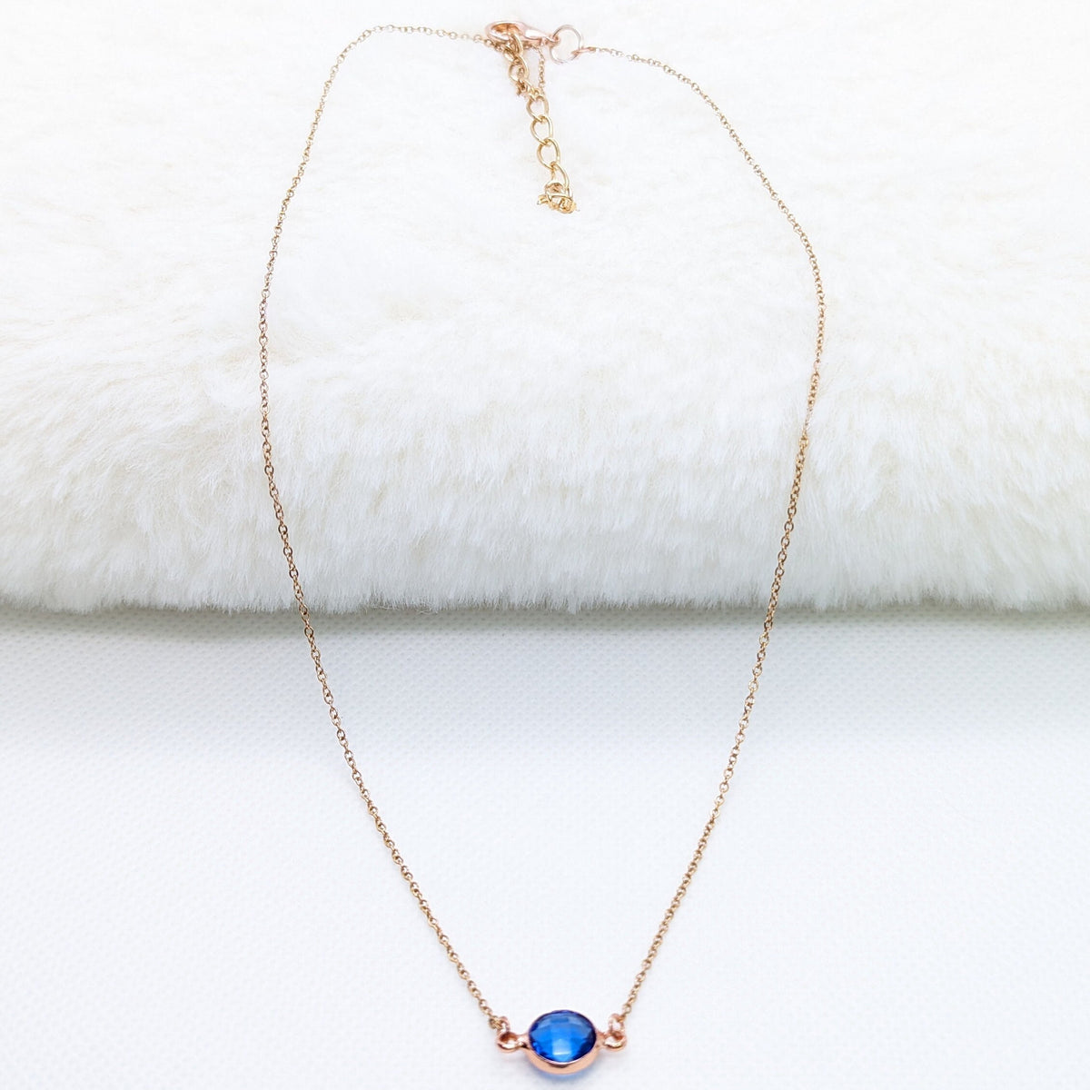 Personalized Birthstone Necklace: Rose Gold Charm, Thin Chain, handmade christmas jewelry, jewelry gifts