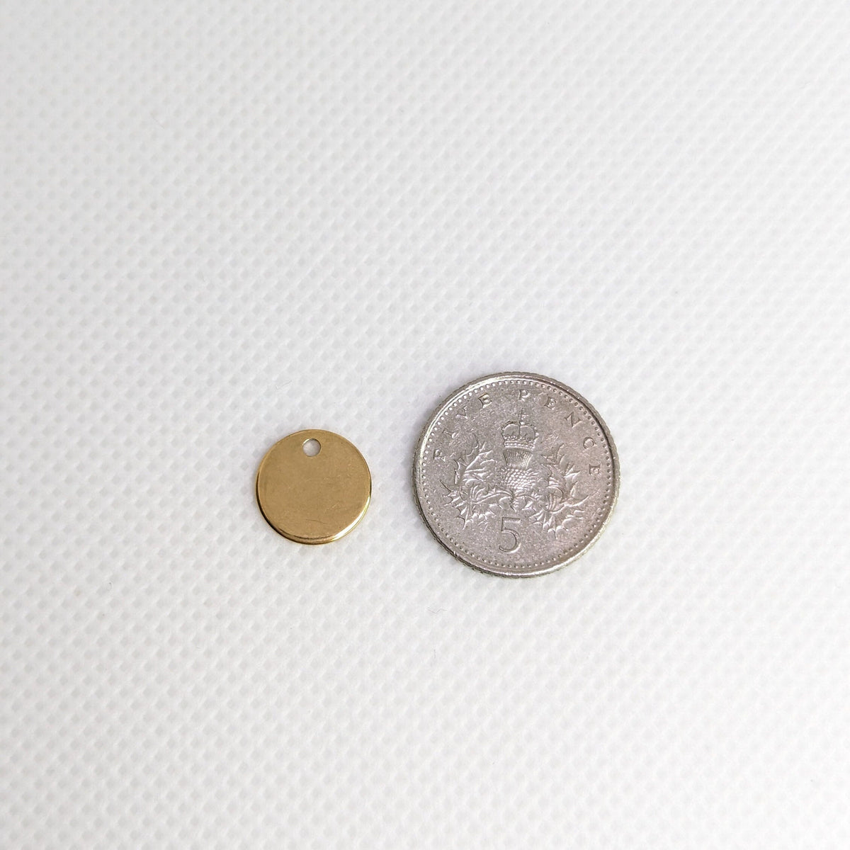 Personalized Initial Disc Necklace: Gold Minimalist Necklace, Mothers Day Gift for Her