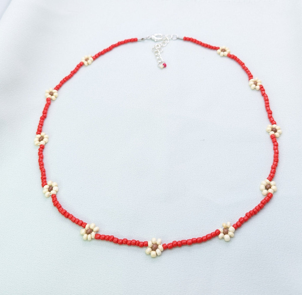 Beaded Summer Necklace Set: Pearl, Cherry & Grape Chokers