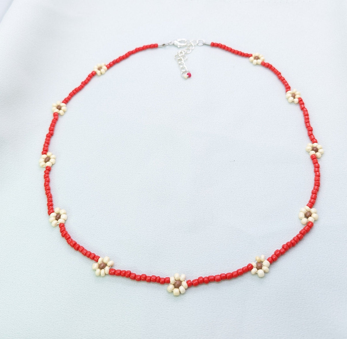 Beaded Summer Necklace Set: Pearl, Cherry & Grape Chokers