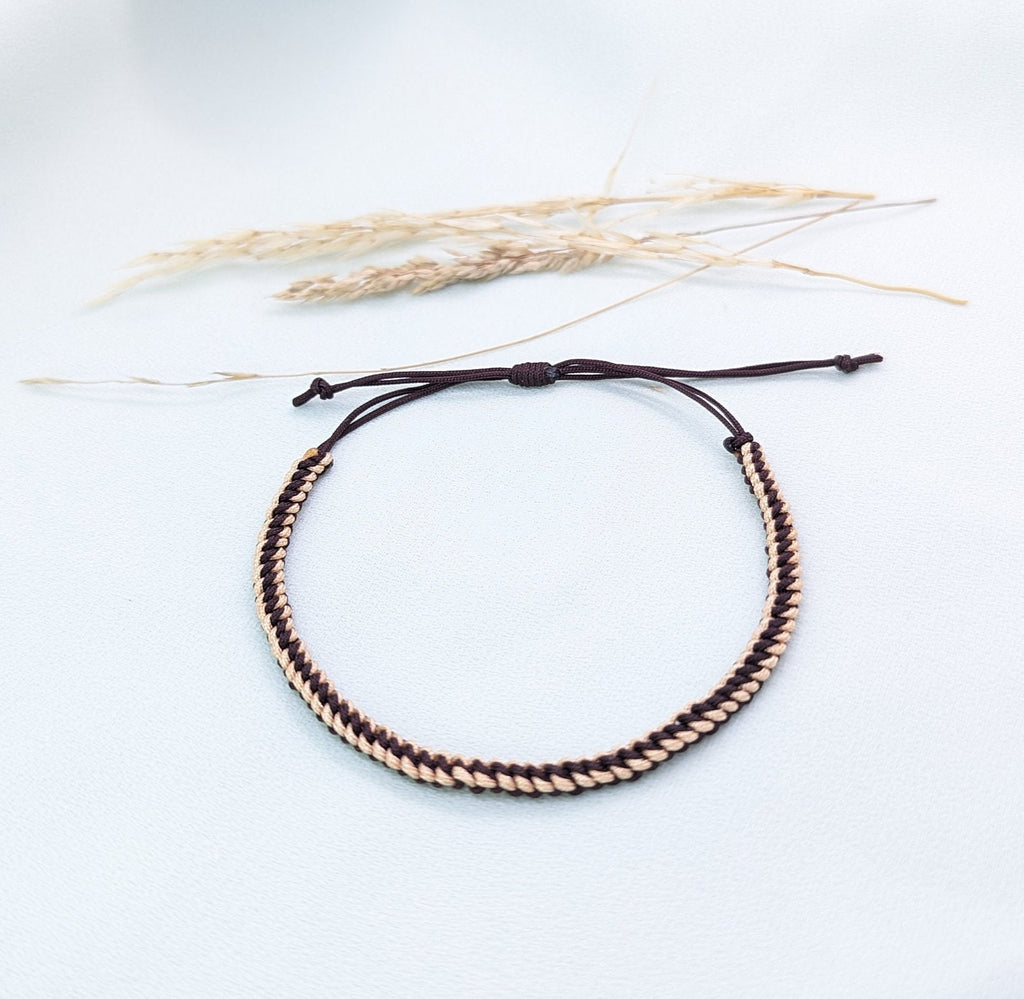 Waterproof Surfer Bracelet: Handmade Cotton Boho Jewelry