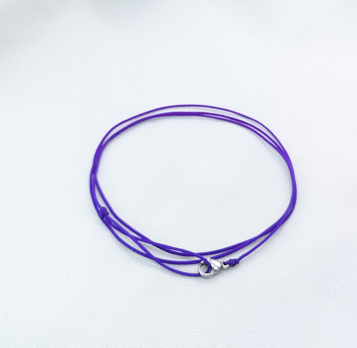 Adjustable Stainless Steel Clip Bracelet: Handmade Waterproof Rope Anklet, jewelry gifts, mens bracelet