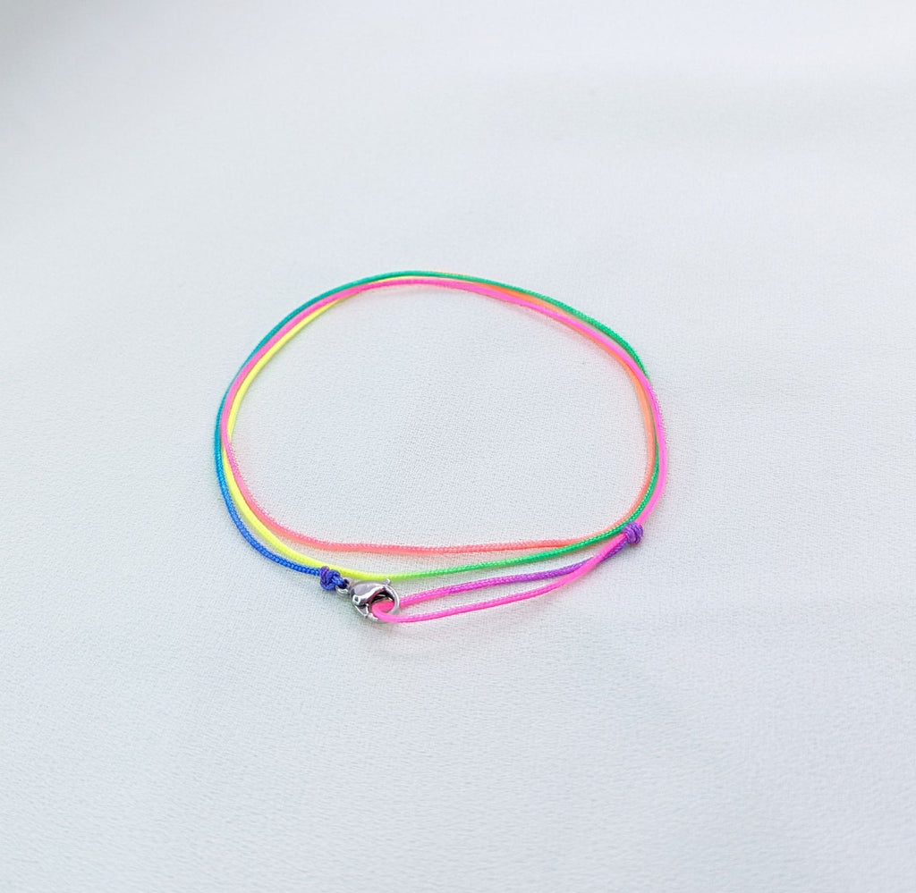 Adjustable Stainless Steel Clip Bracelet: Handmade Waterproof Rope Anklet, jewelry gifts, mens bracelet