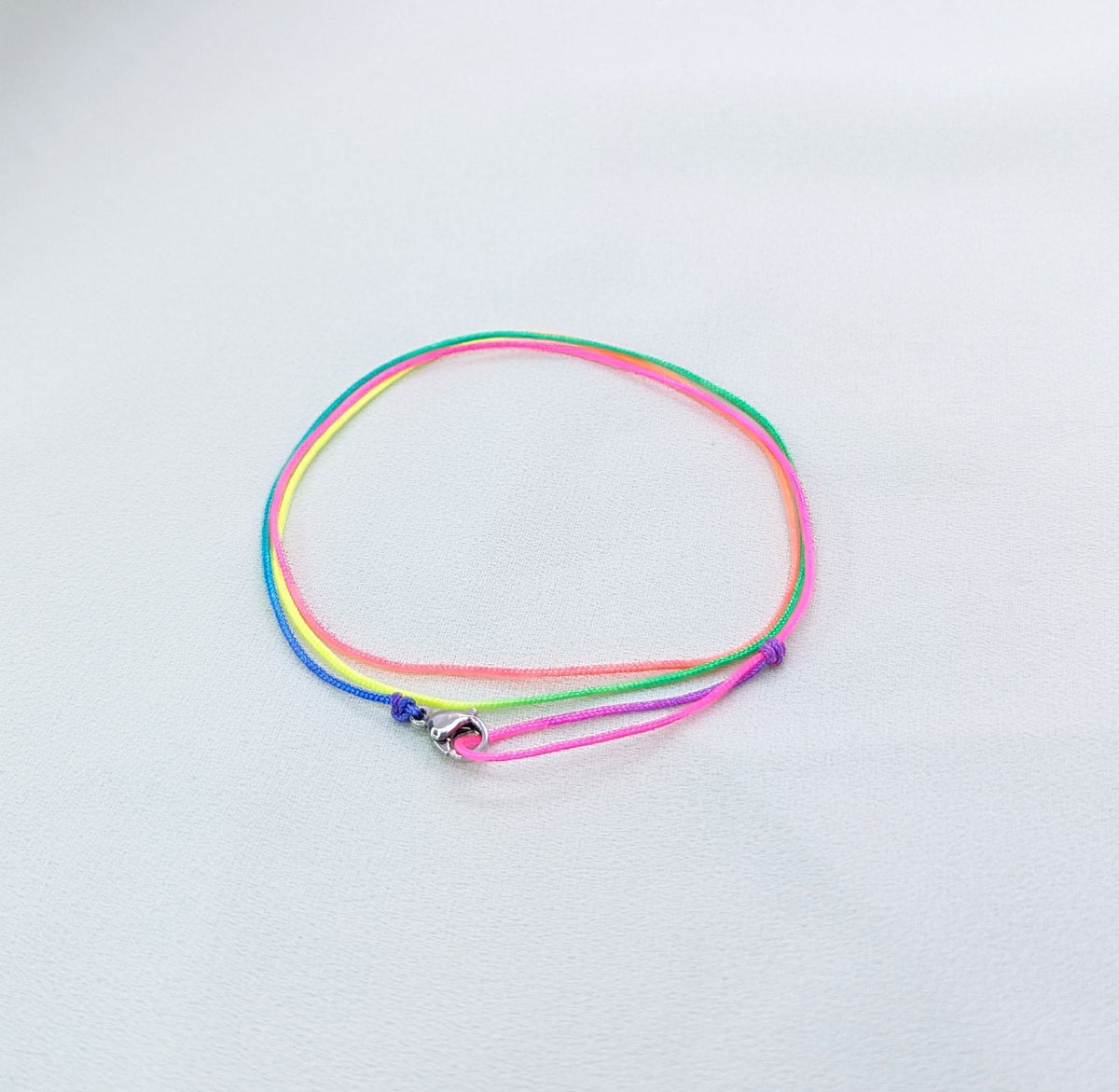 Adjustable Stainless Steel Clip Bracelet: Handmade Waterproof Rope Anklet, jewelry gifts, mens bracelet