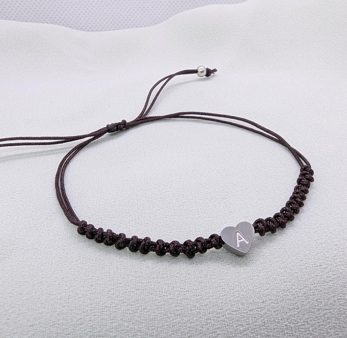 Personalized Initial Heart Bracelet: Waterproof Dainty Unisex Wish Bracelet Mothers Day Gift for Her