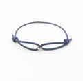 Men's Rope Bracelet, Waterproof Cord Bracelet with Stainless Steel Ring