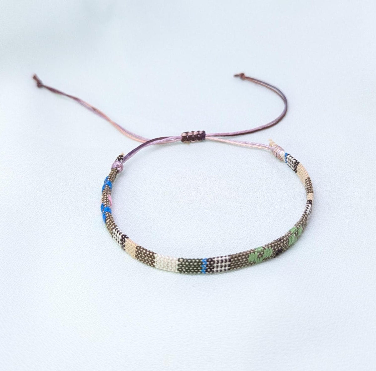 Woven Bracelet, Unisex Surfer Bracelet, Adjustable Woven Anklet
