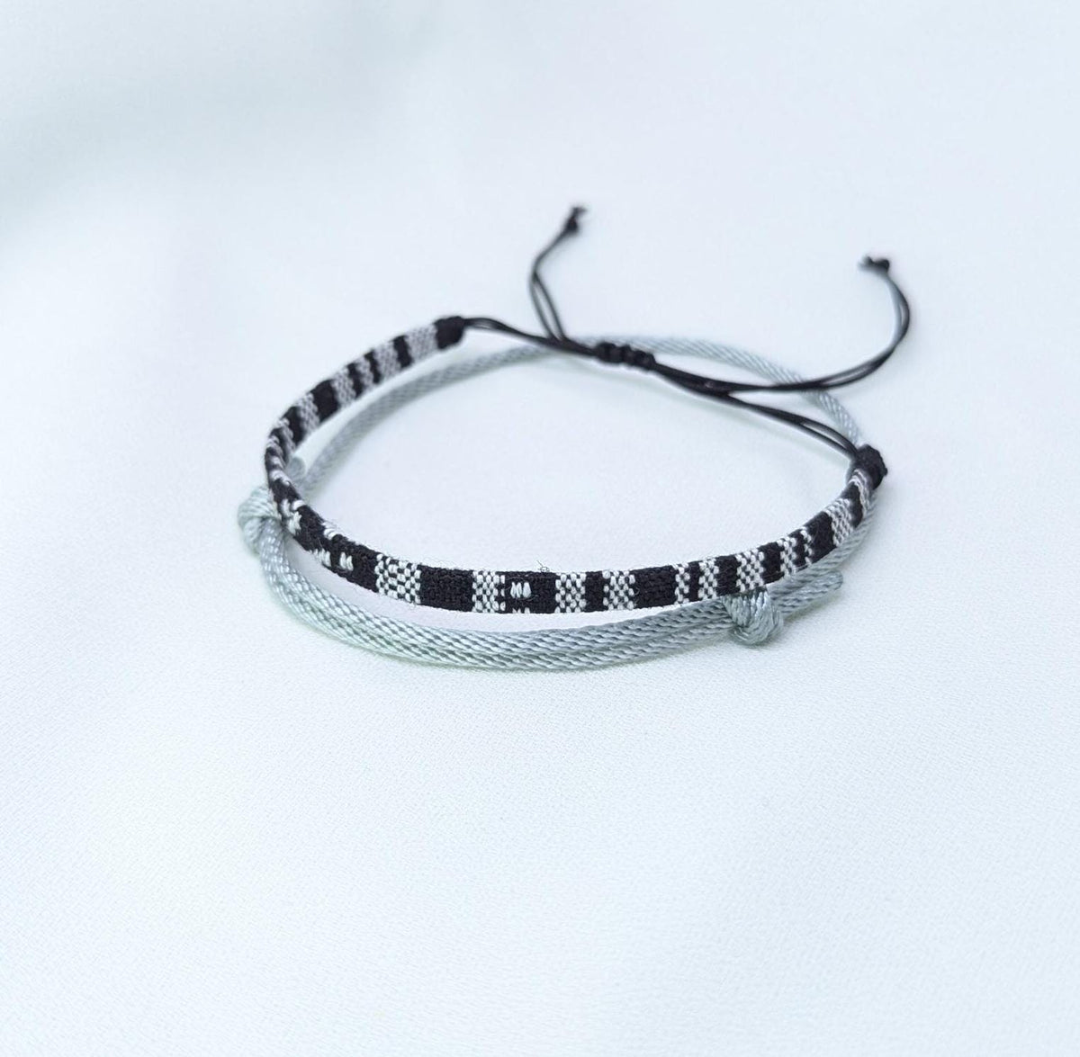 Surfer Bracelet Set, Woven Friendship Bracelet, Adjustable Paracord Bracelet