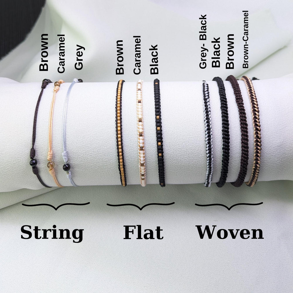 Woven Cotton Bracelet Set: Adjustable Boho Friendship Bracelets