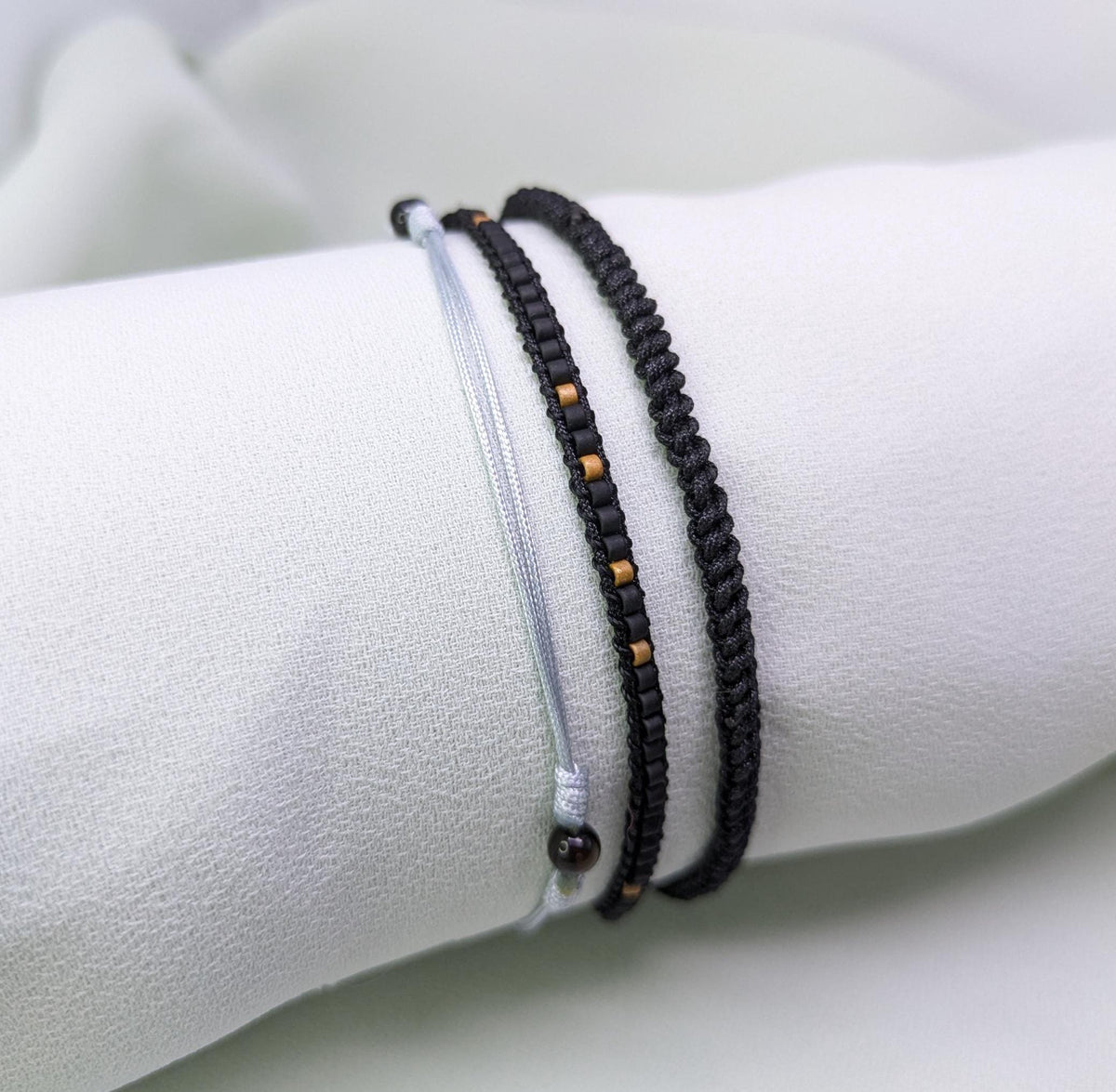 Woven Cotton Bracelet Set: Adjustable Boho Friendship Bracelets