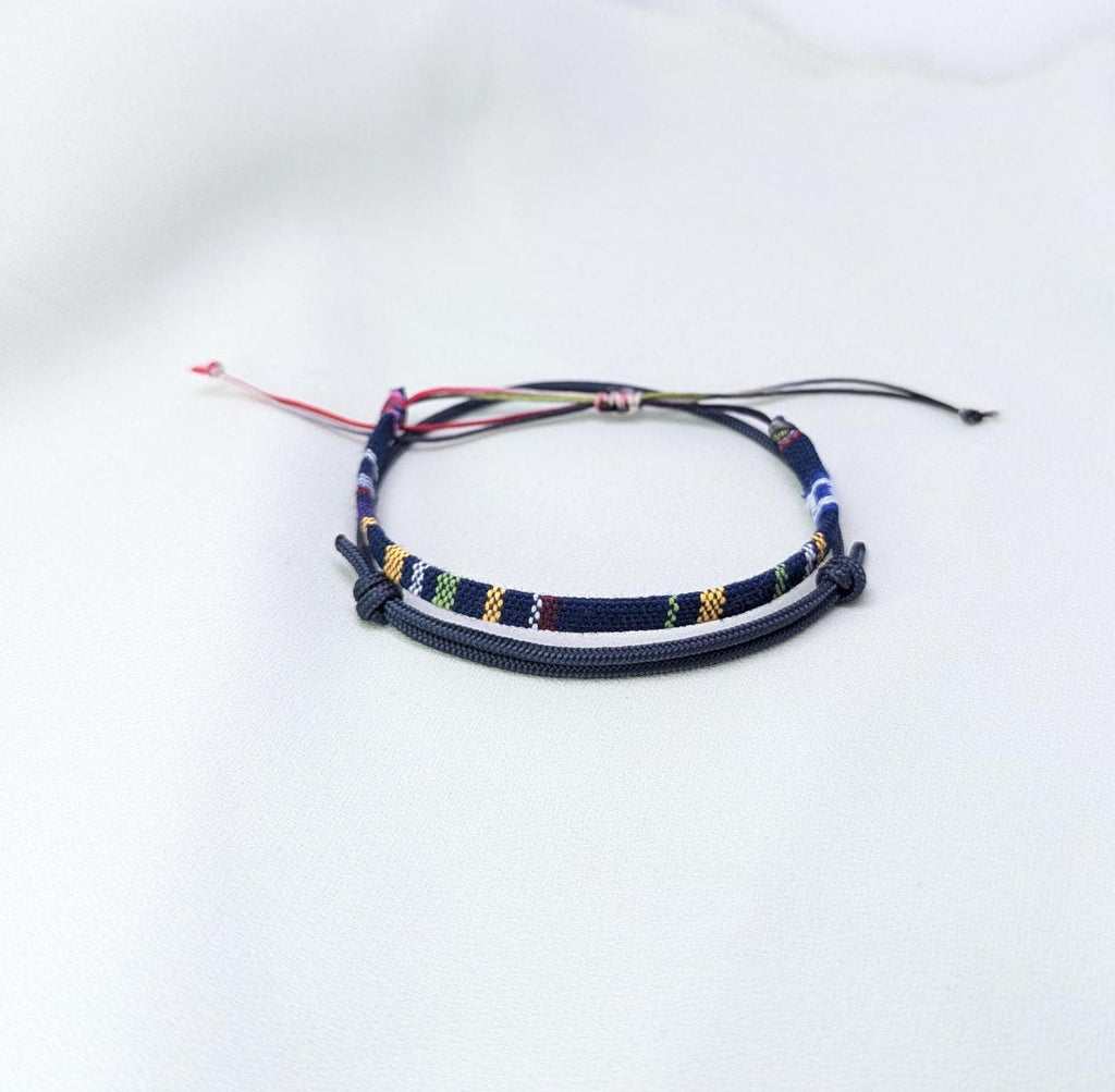 Surfer Bracelet Set, Woven Friendship Bracelet, Adjustable Paracord Bracelet