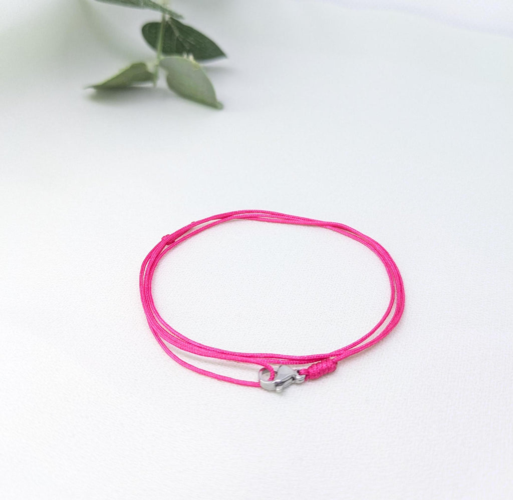 Adjustable Stainless Steel Clip Bracelet: Handmade Waterproof Rope Anklet, jewelry gifts, mens bracelet
