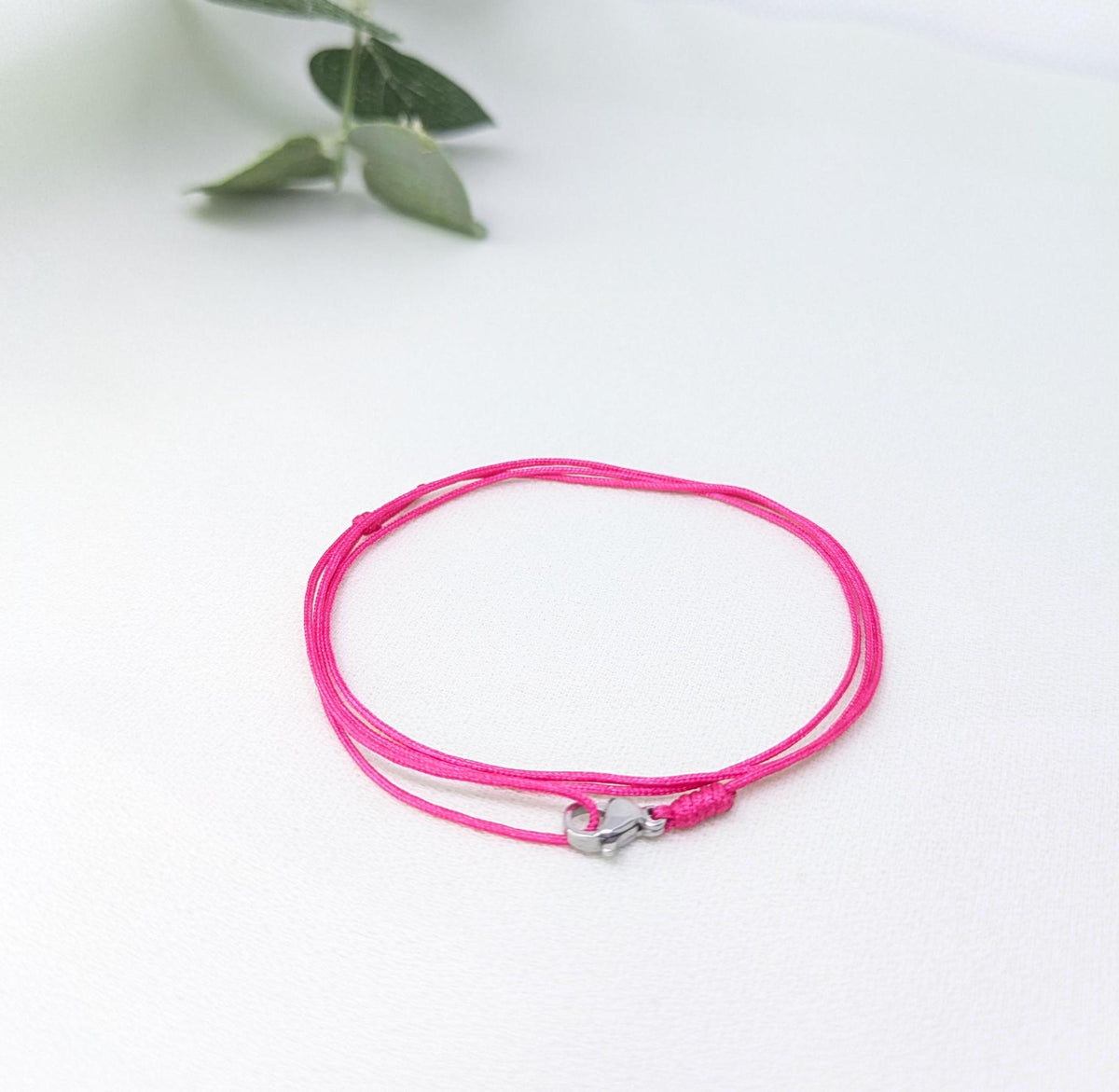 Adjustable Stainless Steel Clip Bracelet: Handmade Waterproof Rope Anklet, jewelry gifts, mens bracelet