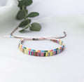 Boho Beaded Friendship Bracelet Set: Handmade Woven Adjustable Jewelry
