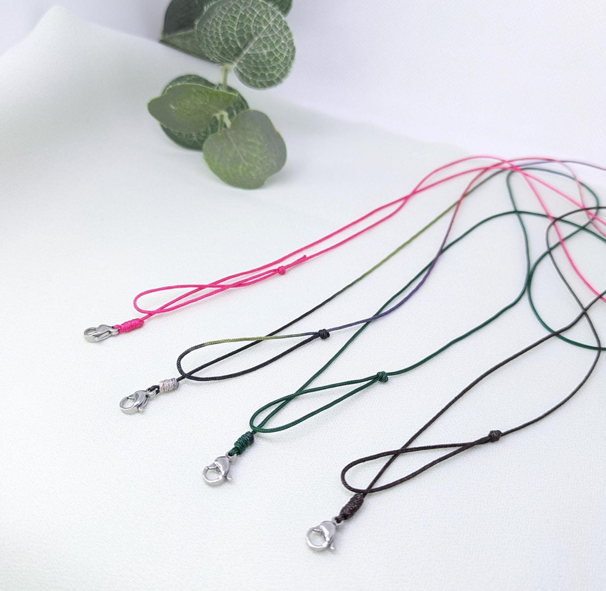 Adjustable Stainless Steel Clip Bracelet: Handmade Waterproof Rope Anklet, jewelry gifts, mens bracelet