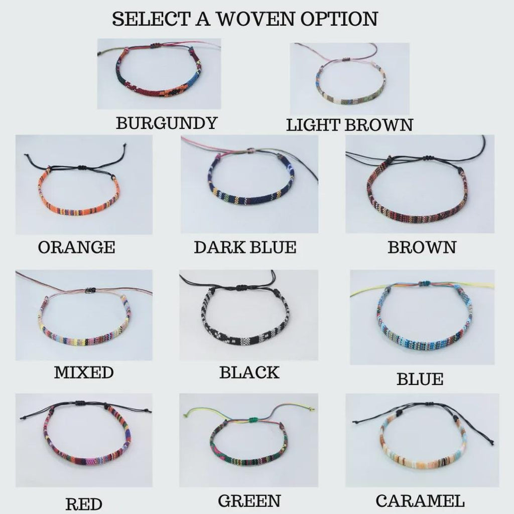 Boho Beaded Friendship Bracelet Set: Handmade Woven Adjustable Jewelry