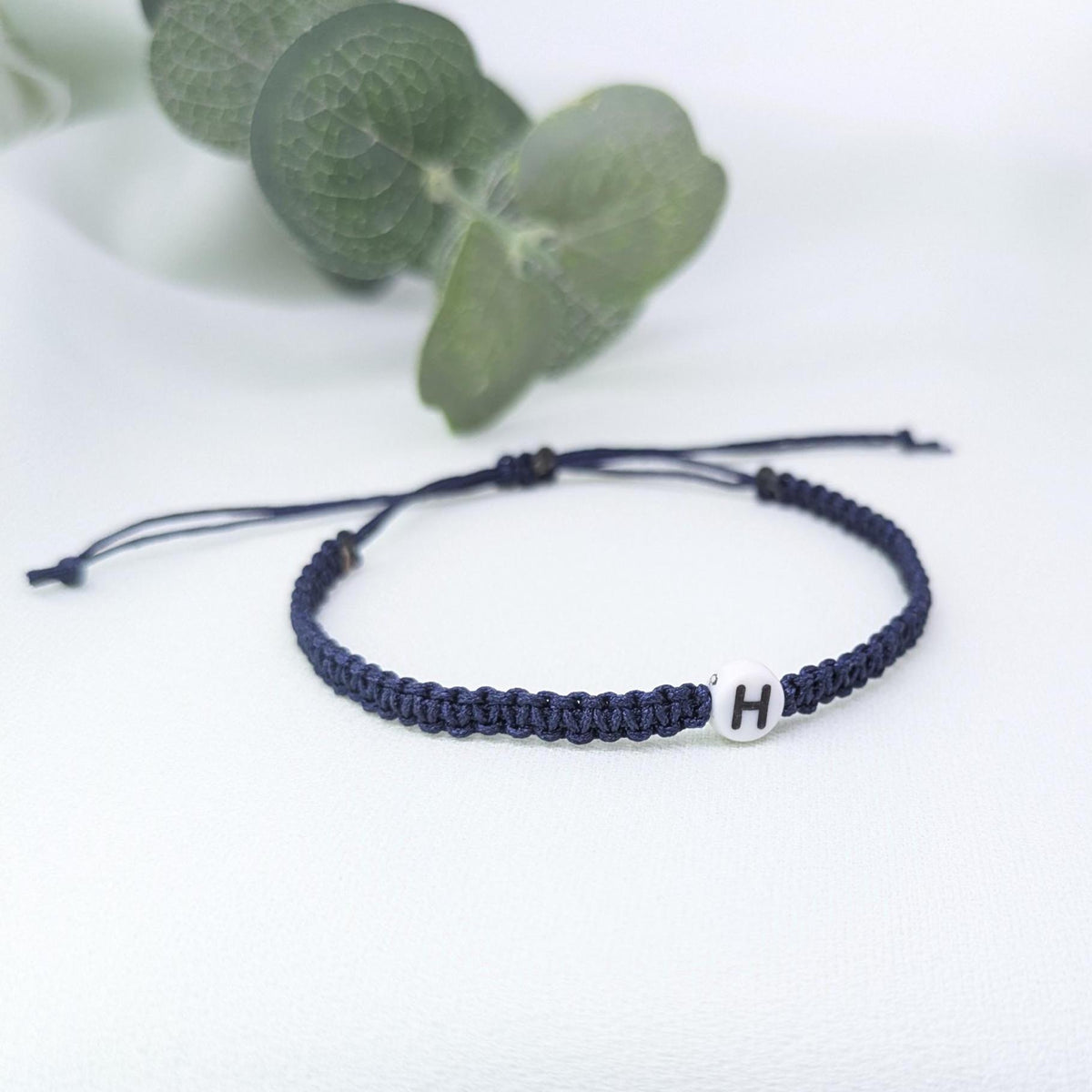Matching Initial Bracelets, Personalised Woven Couple Bracelet Set