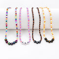 Personalised Beaded Necklace, Kids Name Necklace, Colourful Bead Choker