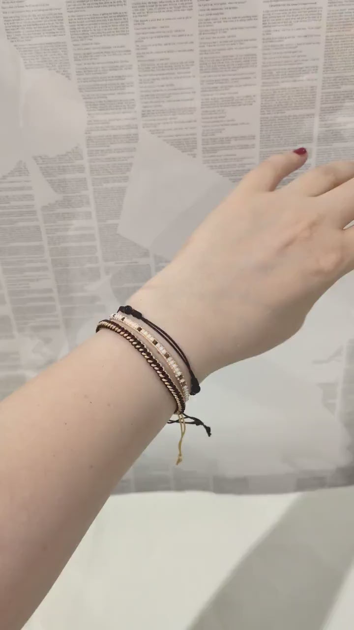 Woven Cotton Bracelet Set: Adjustable Boho Friendship Bracelets